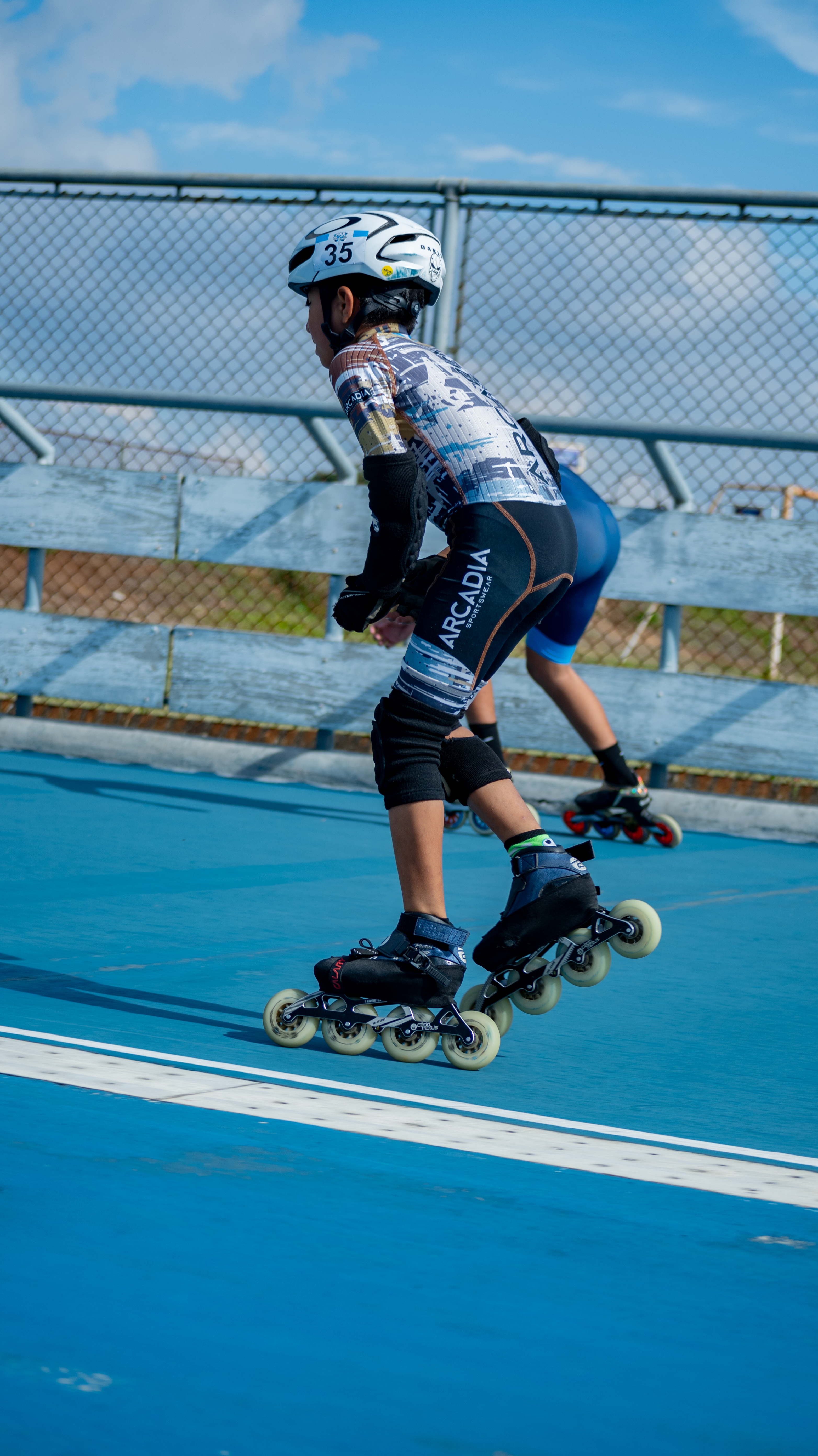 Atleta de Arcadia SportsWear en pista